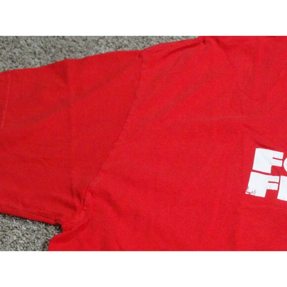 XL 2007 Foo Fighters Lightning Bolt T-Shirt Red Concert Band Tee Faded Graphics - Picture 3 of 8